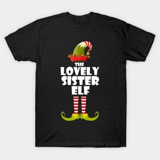 The lovely sister elf christmas T-Shirt